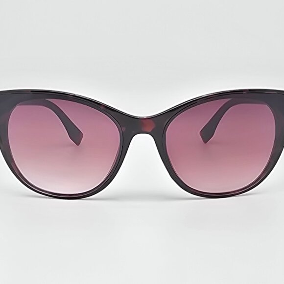 Nanette Lepore NN313 Dark Tortoise Frame Brown Gradient Lens Cat Eye Sunglasses - Picture 2 of 13